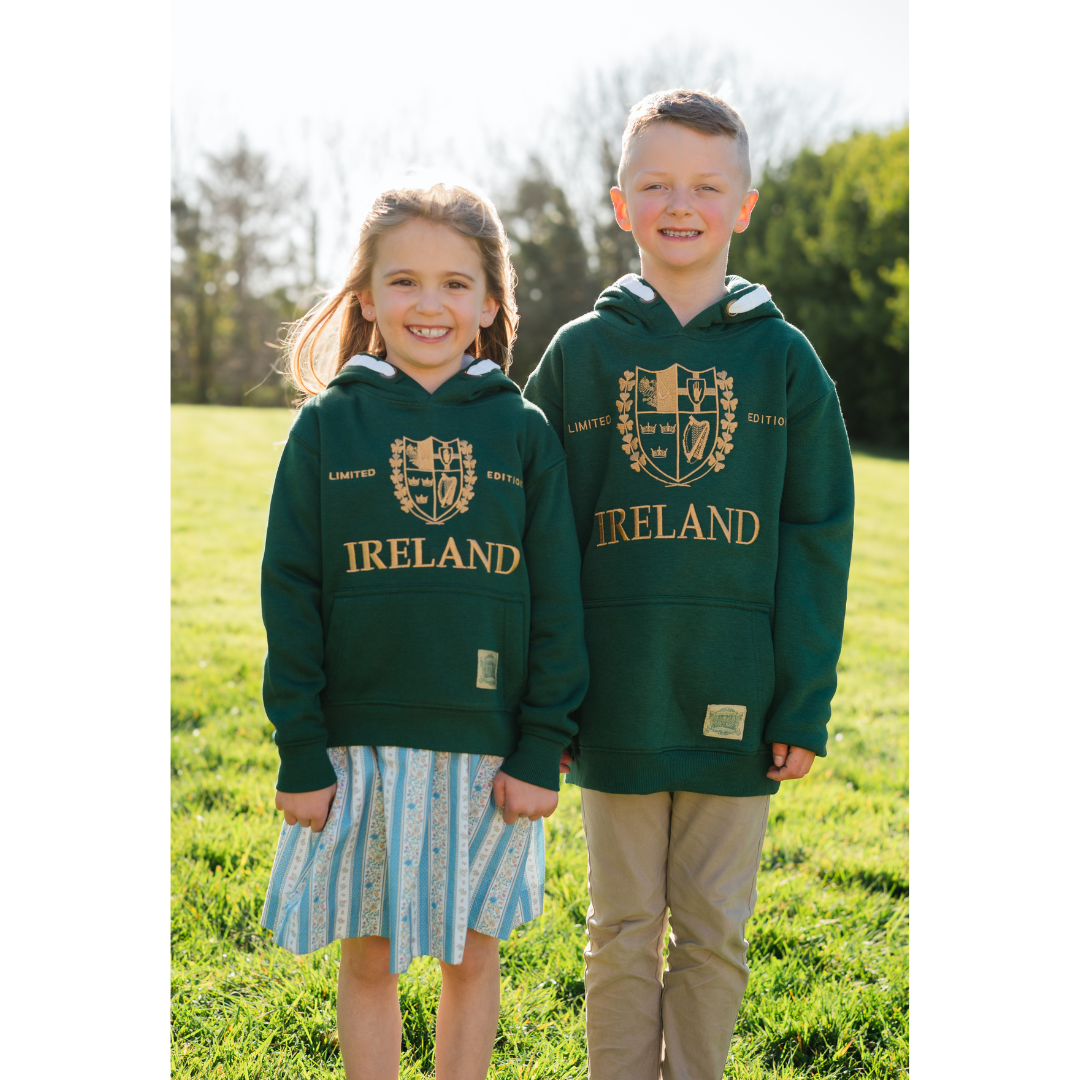 Kids 4 Provinces Ireland Green Hoodie