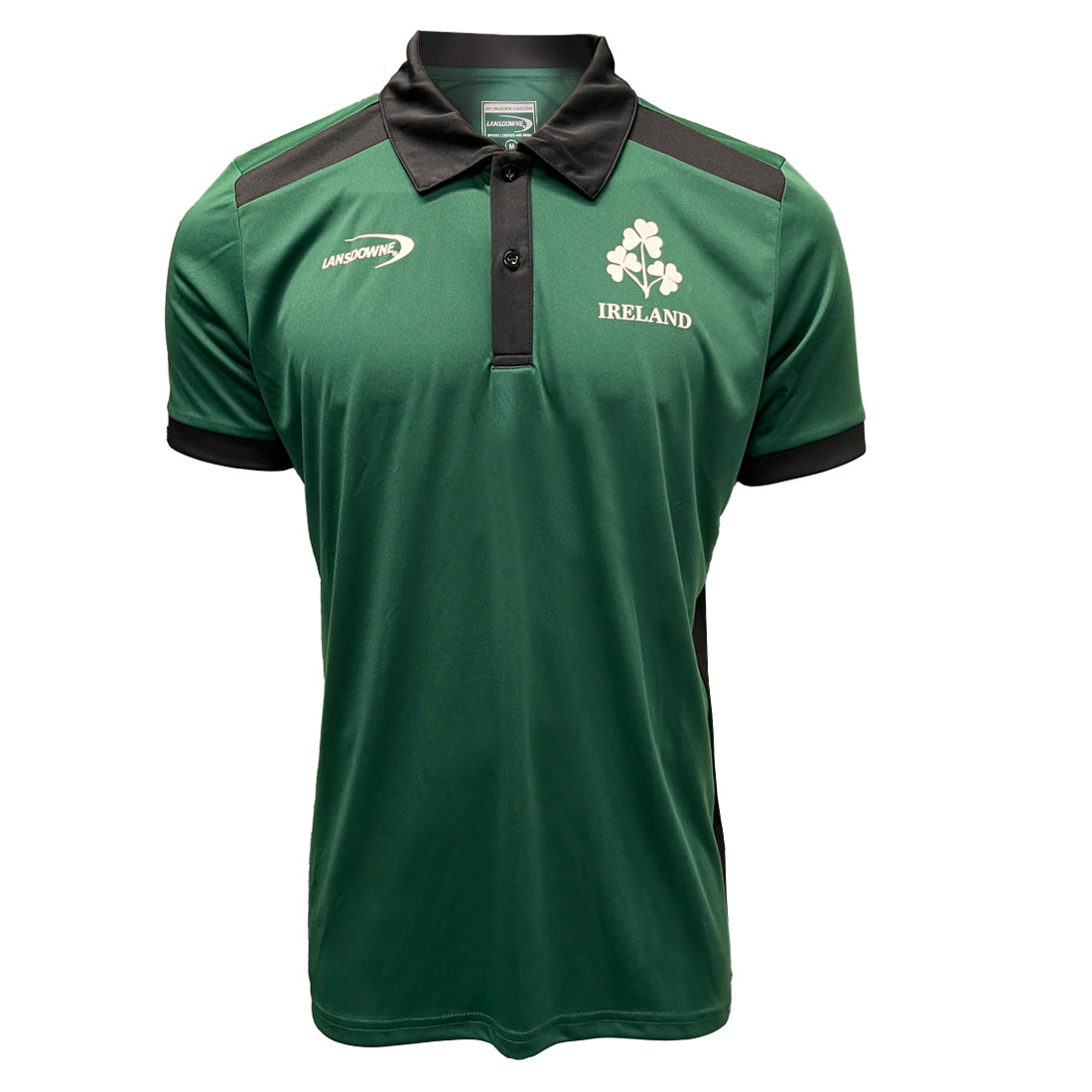 Ireland Green and Black Men’s Performance Polo Shirt