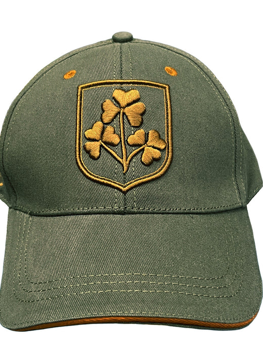Shamrock Crest Khaki Baseball Cap