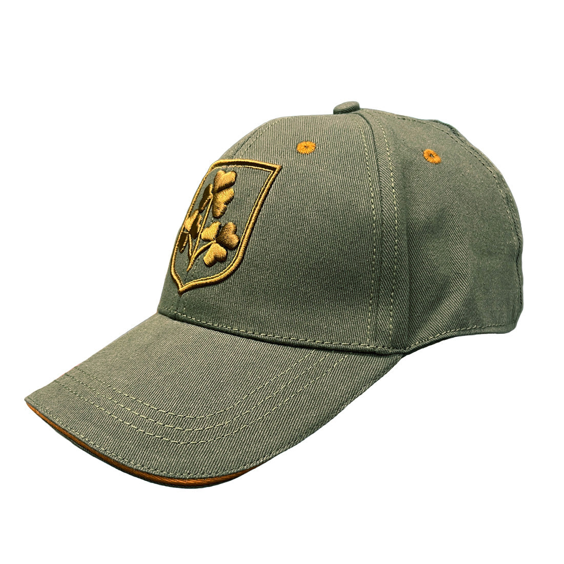 Shamrock Crest Khaki Baseball Cap