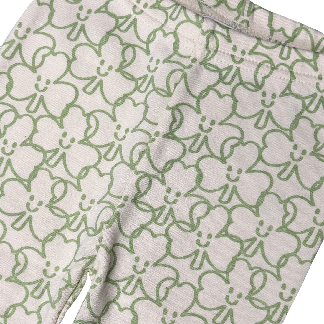 Shamrock Cream All Over Print Baby Leggings 