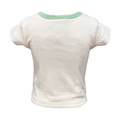 Shamrock Cream and Green Plush Baby T-Shirt