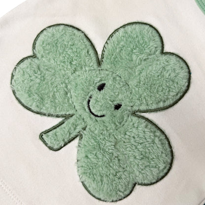Shamrock Cream and Green Plush Baby T-Shirt