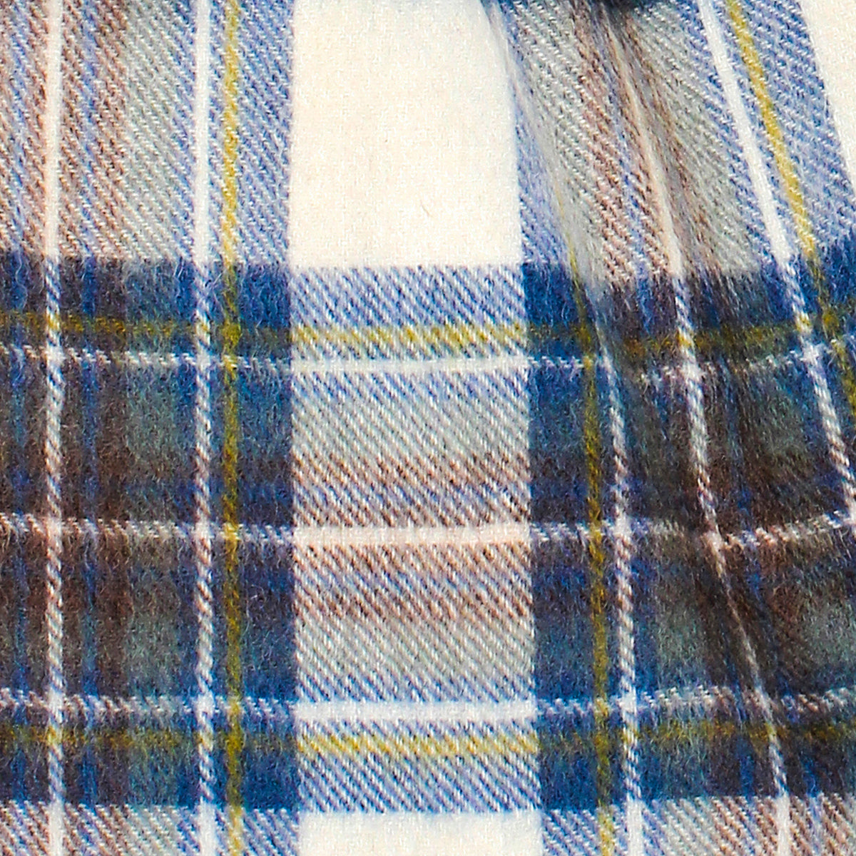 Celtic Irish Wool Scarf With Blue Grey & Cream 
