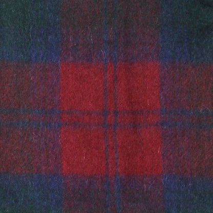 Heritage Traditions Wool Scarf With Burgundy Red And Blue Tartan Design