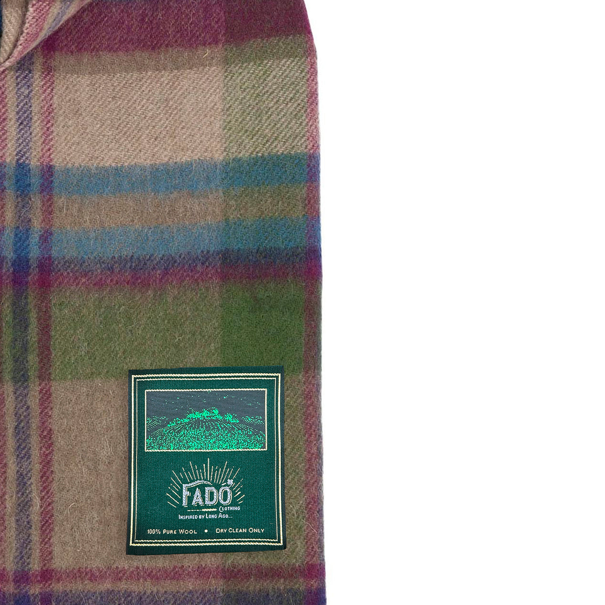 Fado Heritage Check Woollen Scarf