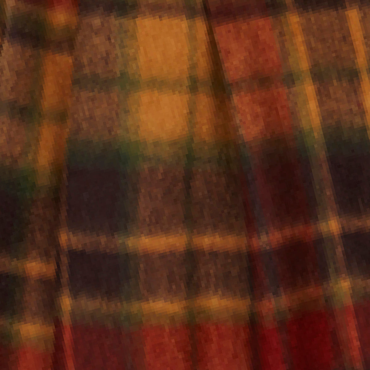 Antique Buchanan Wool Scarf Red & Beige Tartan 