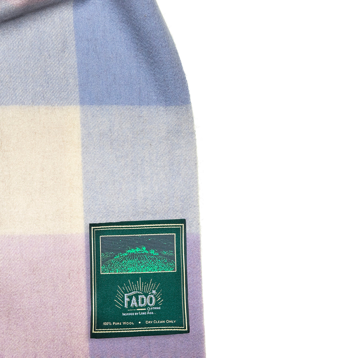 Box Brushed Woollen Scarf Lilac 