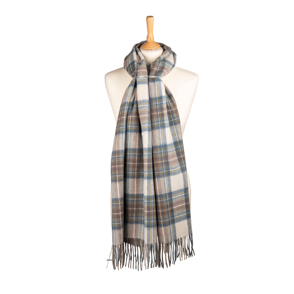 Muted Dress Stewart Tartan Wool Stole