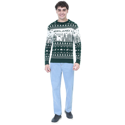 Green & Latte Christmas Jumper