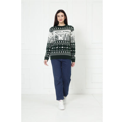 Green & Latte Christmas Jumper