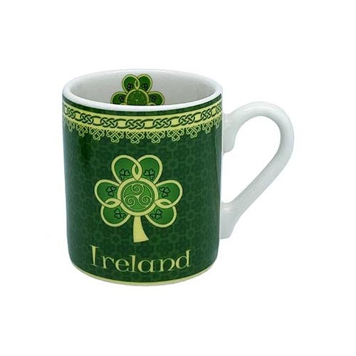 Shamrock Spiral Espresso Mug 3oz