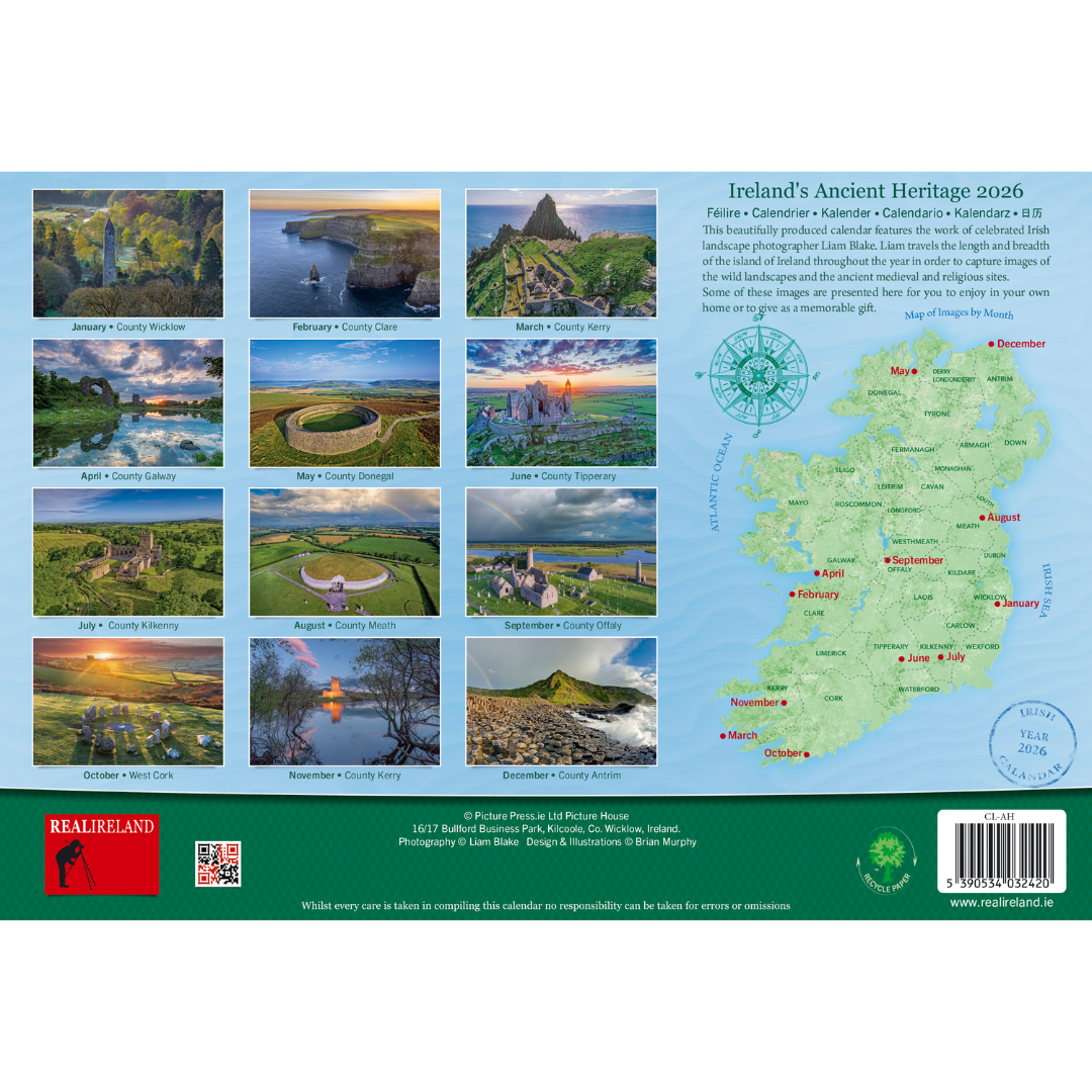 Ireland's Ancient Heritage Calendar 2026 