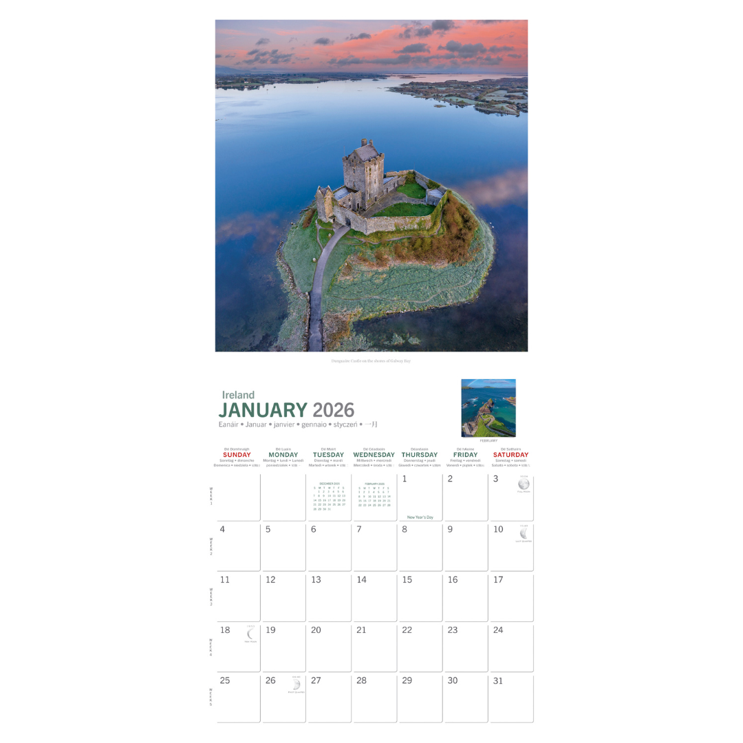 Real Ireland Large Calendar 2026 