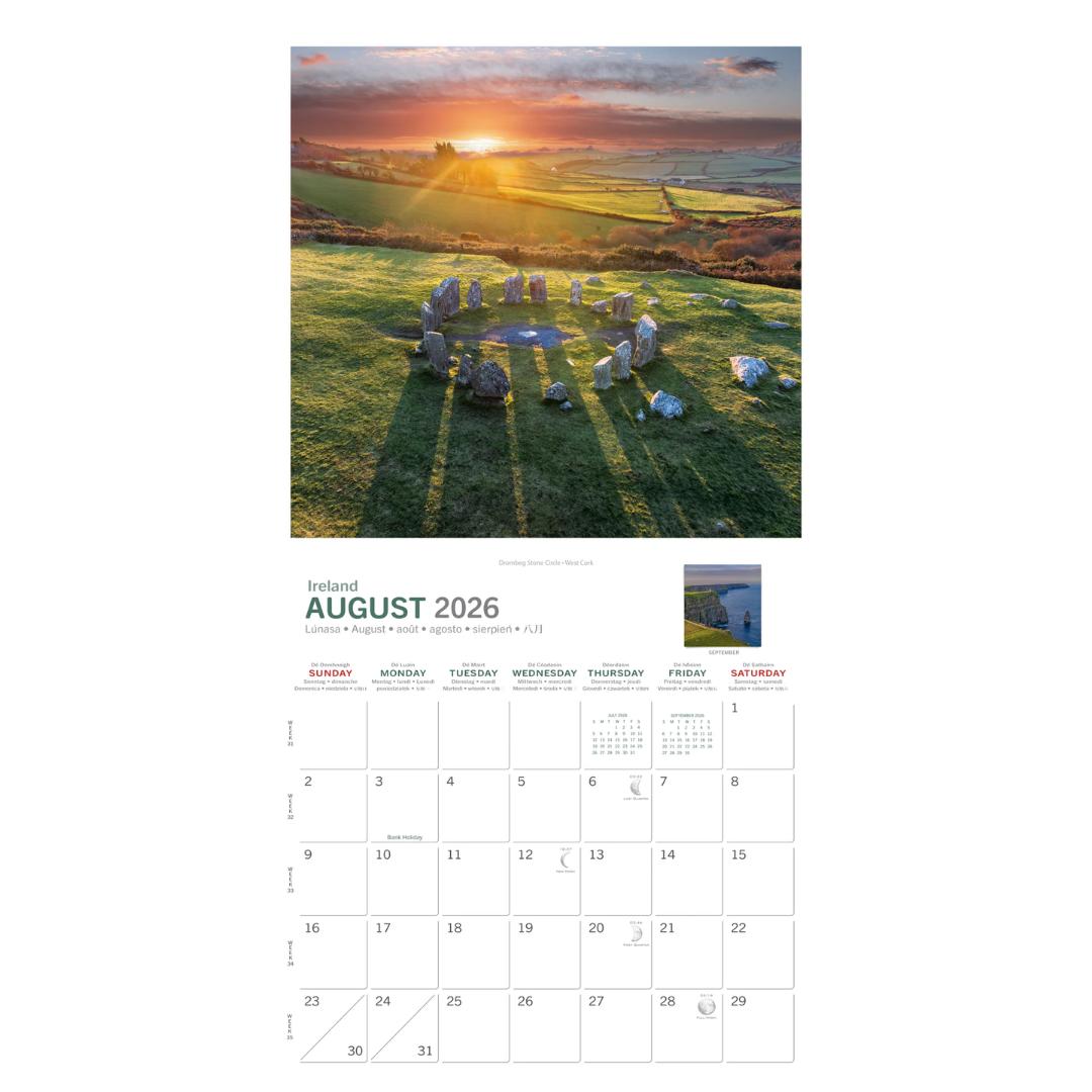 Mystical Ireland A5 Calendar 2026