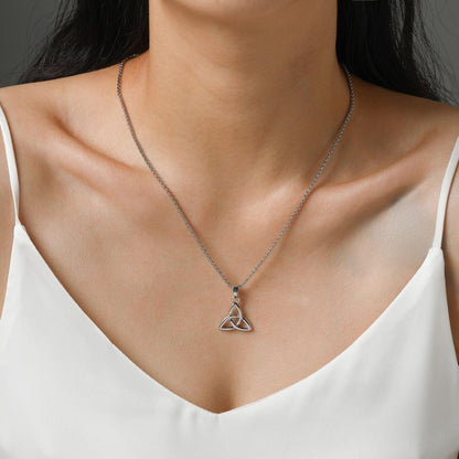 Silver Plated Trinity Knot Pendant