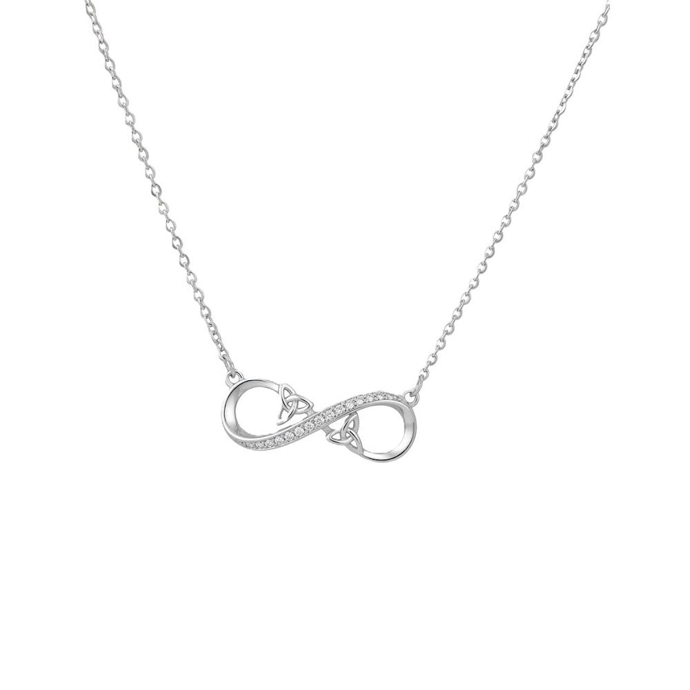 Platinum Trinity Eternity Pendant