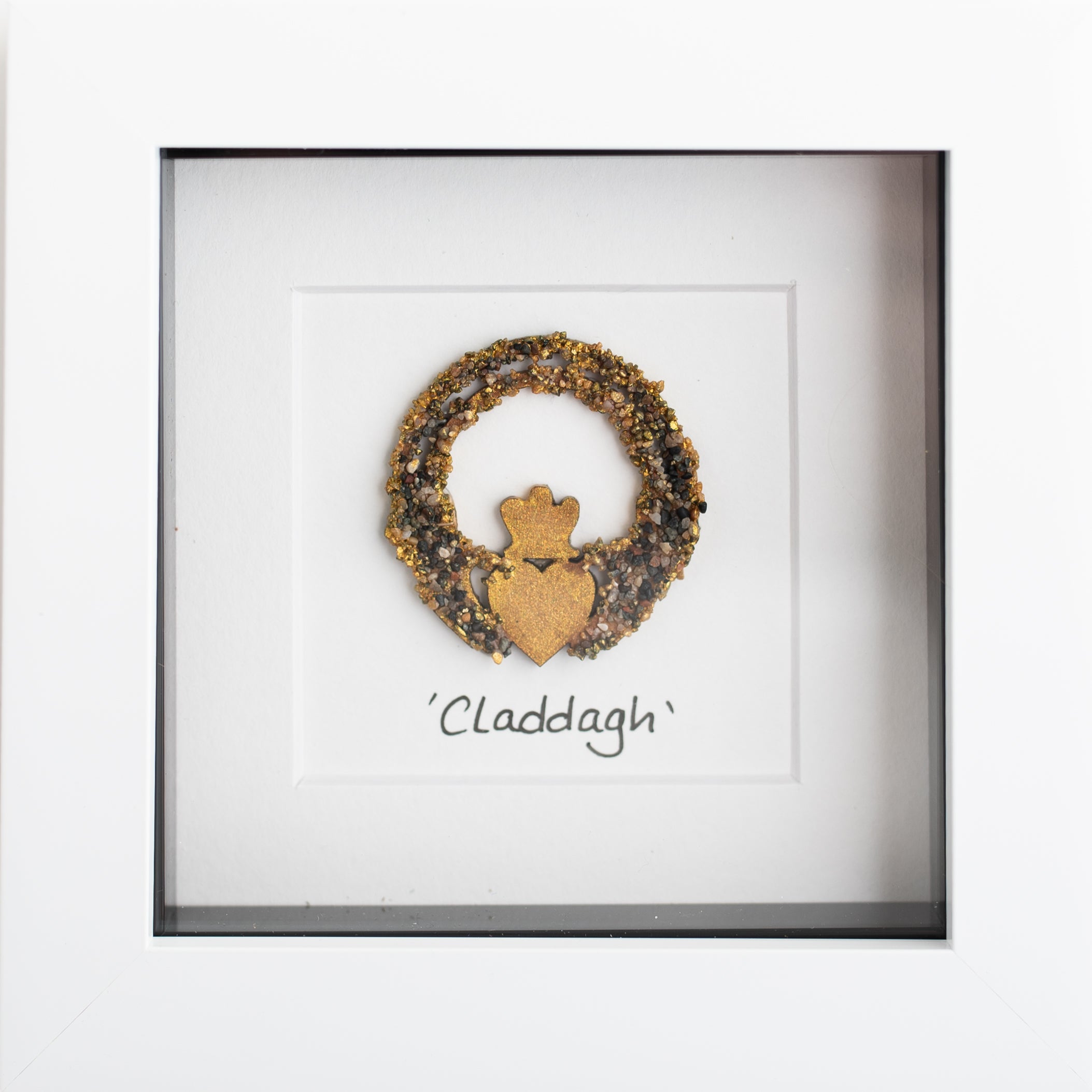 Claddagh Pebble Art Print