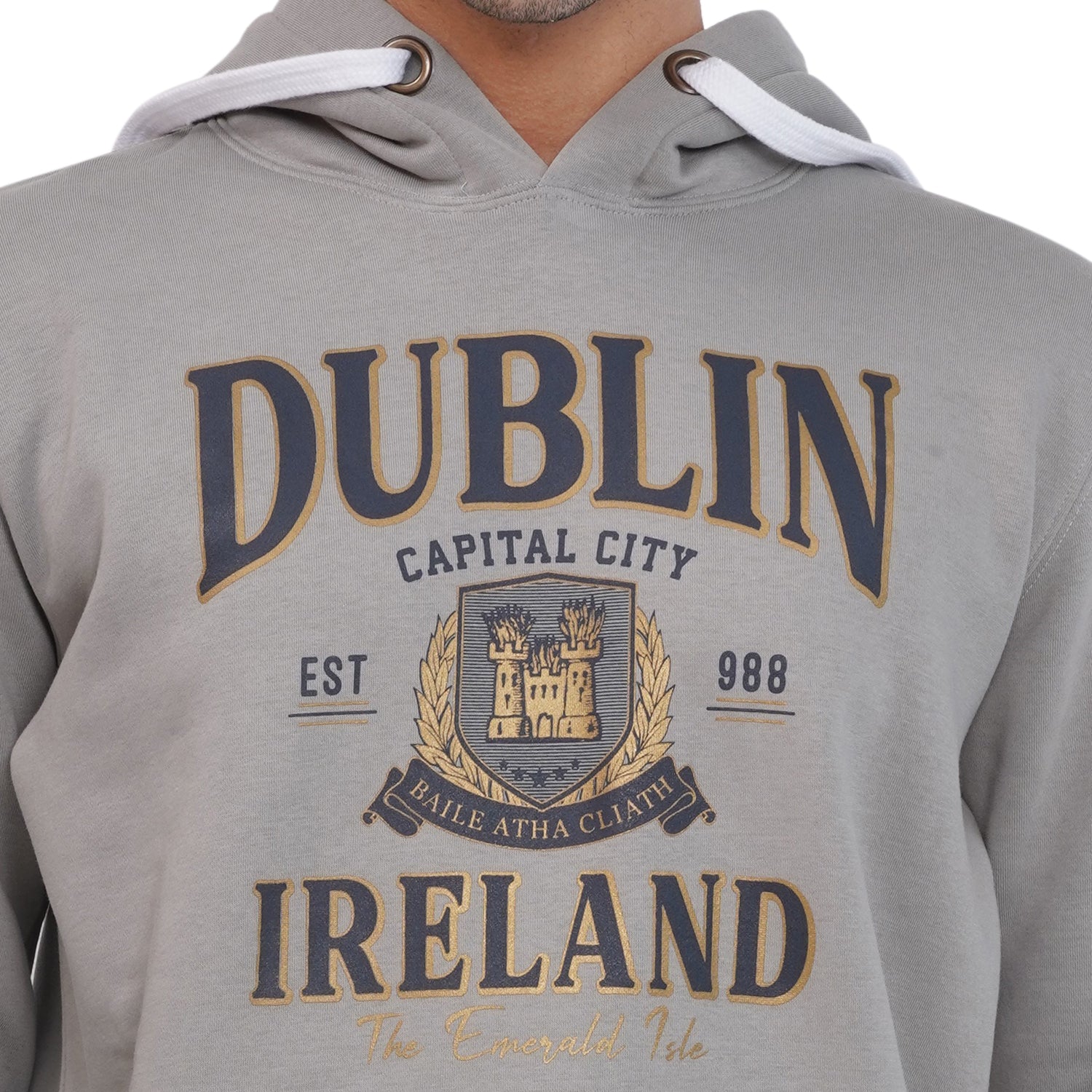 Unisex Dublin City Slate Grey Hoodie 