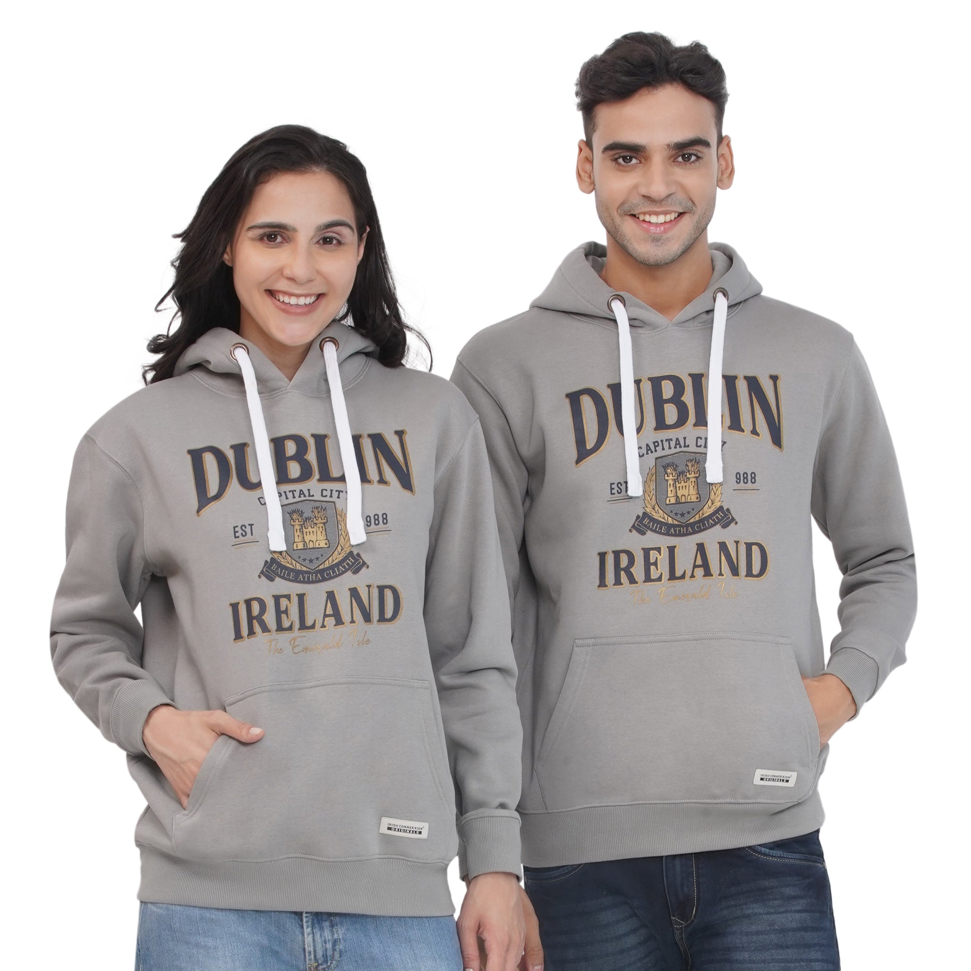 Unisex Dublin City Slate Grey Hoodie