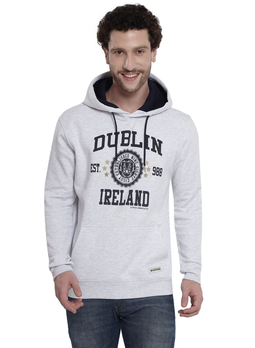 Dublin Stamp Stars Ash Grey Unisex Hoodie