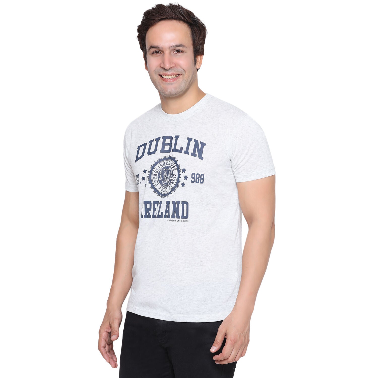 Men's Dublin Stamps T-Shirt Grey 