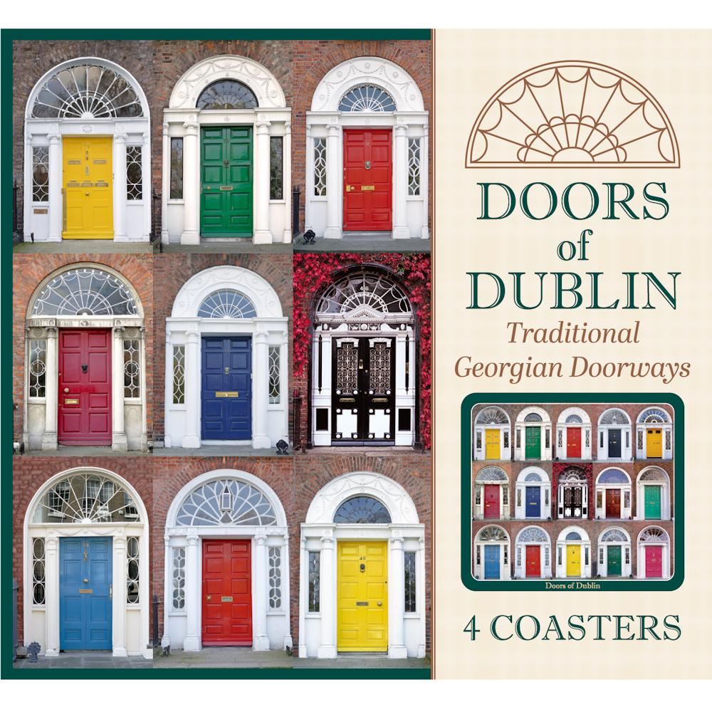 Doors of Dublin Image Table Coasters
