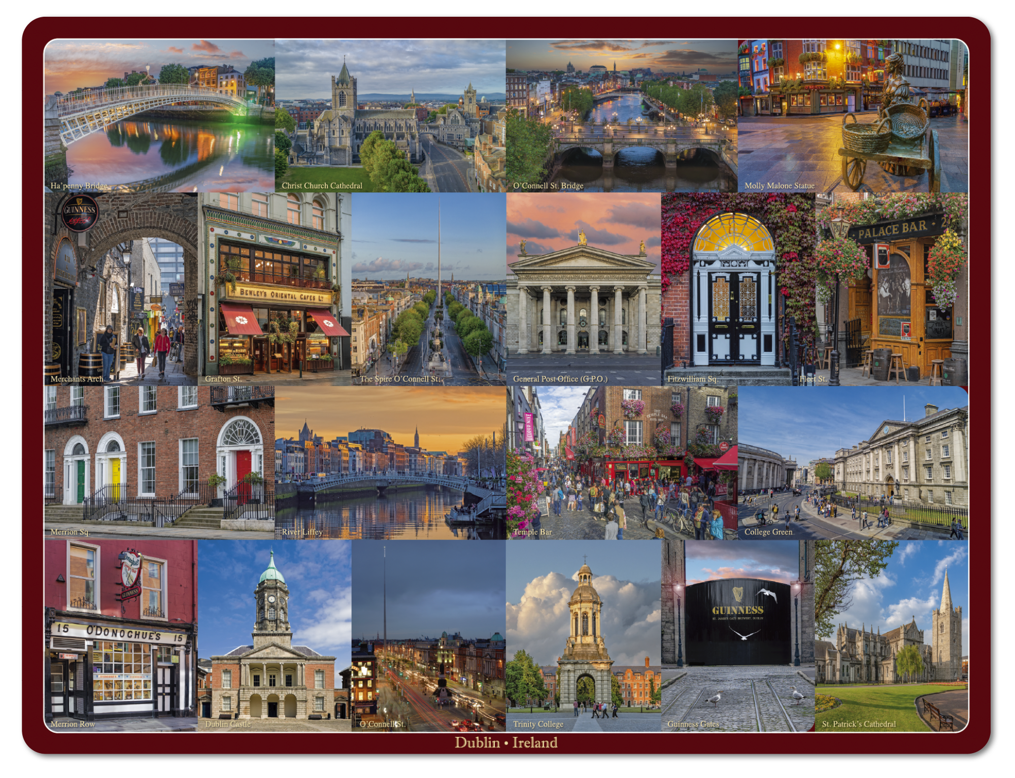 Irish Pubs Image Table Placemats 