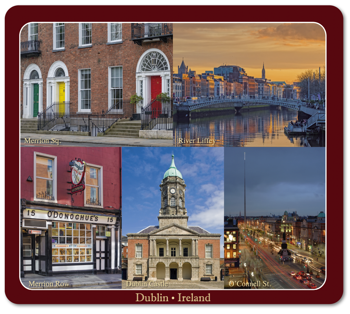 Dublin City Image Table Coasters