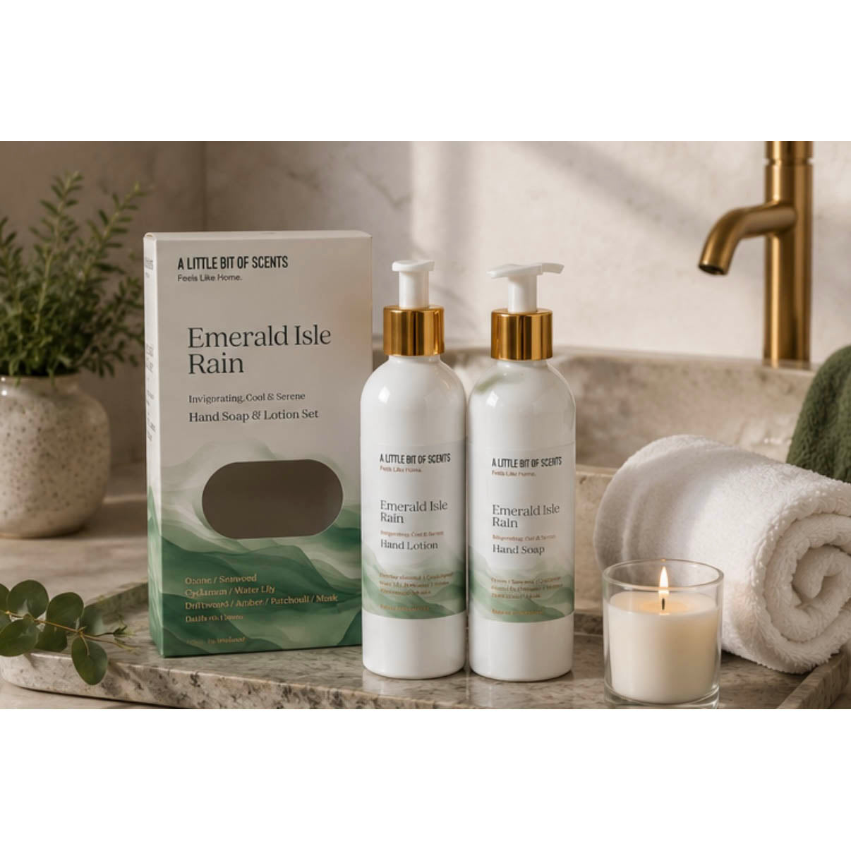 Emerald Isle Rain Hand Wash Set