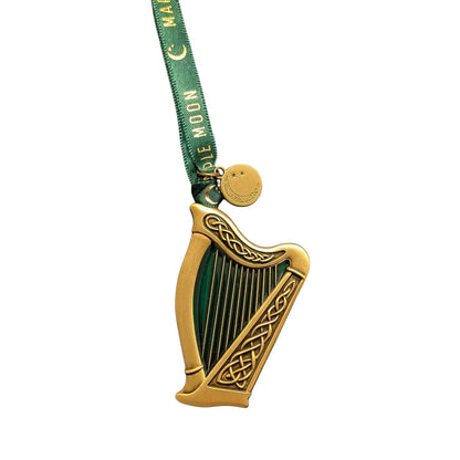 Harp Gold Hanging Christmas Decoration