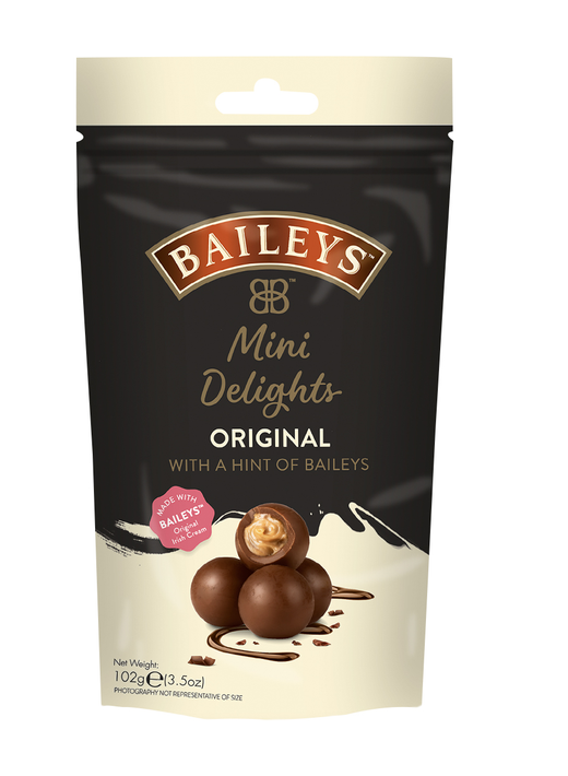 Package of Baileys Mini Delights Original chocolate truffles with creamy filling