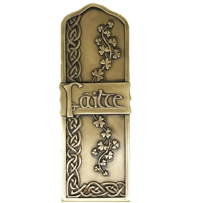 Failte Bronze Plated Wall Plaque