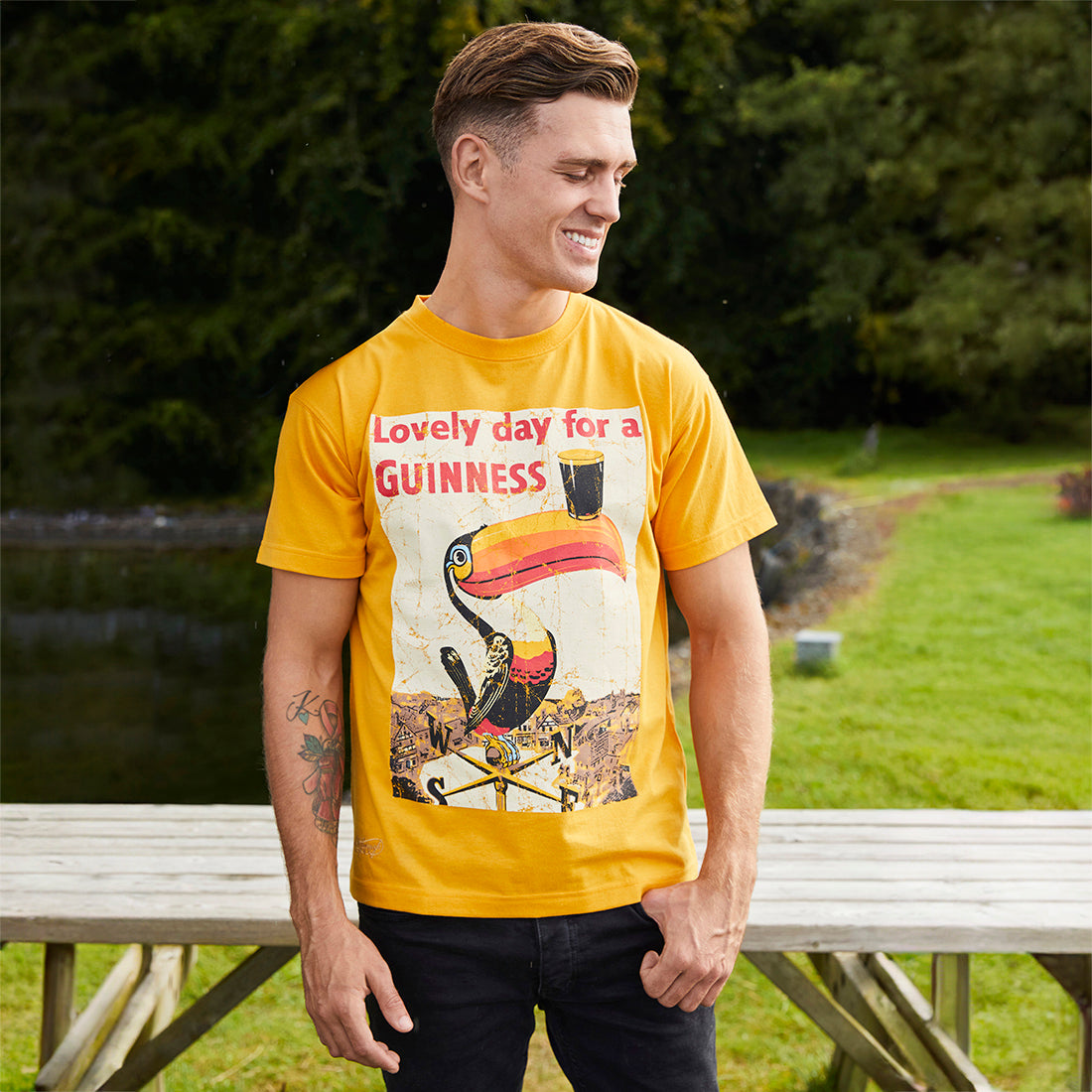 Guinness Lovely Day Toucan Golden T-Shirt – Carrolls Irish Gifts