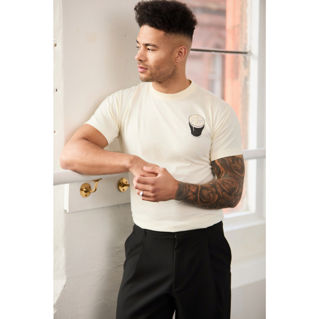 Unisex Guinness Smiling Pint T-Shirt White