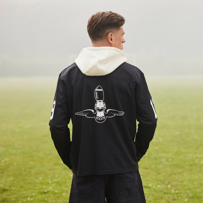Unisex Guinness Harp Black Mesh Sweatshirt