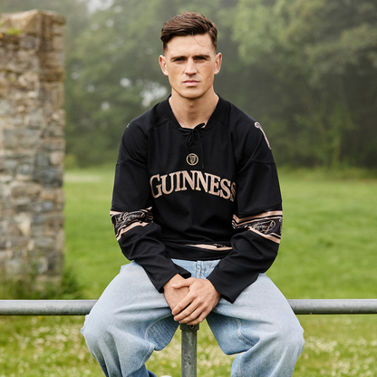 Men's Guinness Toucan Black And Gold Mesh Top