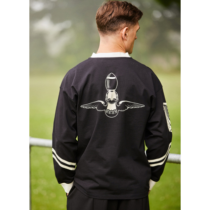 Men's Guinness Toucan Black And Cream American Football Top