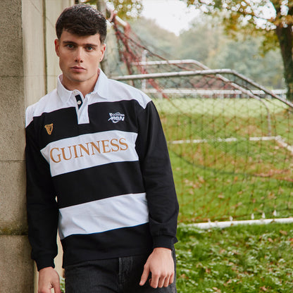 Guinness Black & White Six Nations Long Sleeve Rugby Top