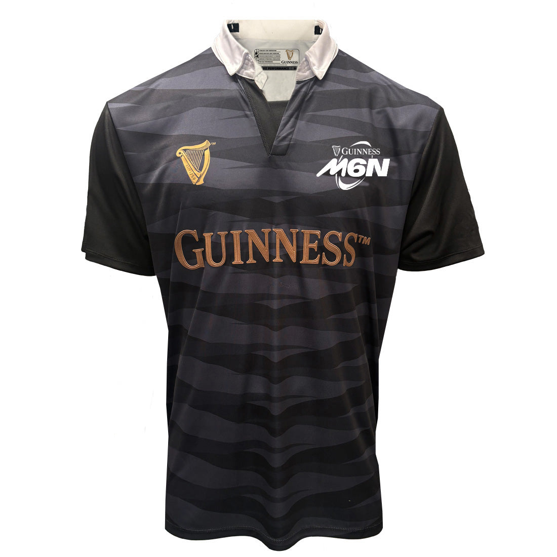 Guinness Black & Grey Six Nations Performance Rugby Top