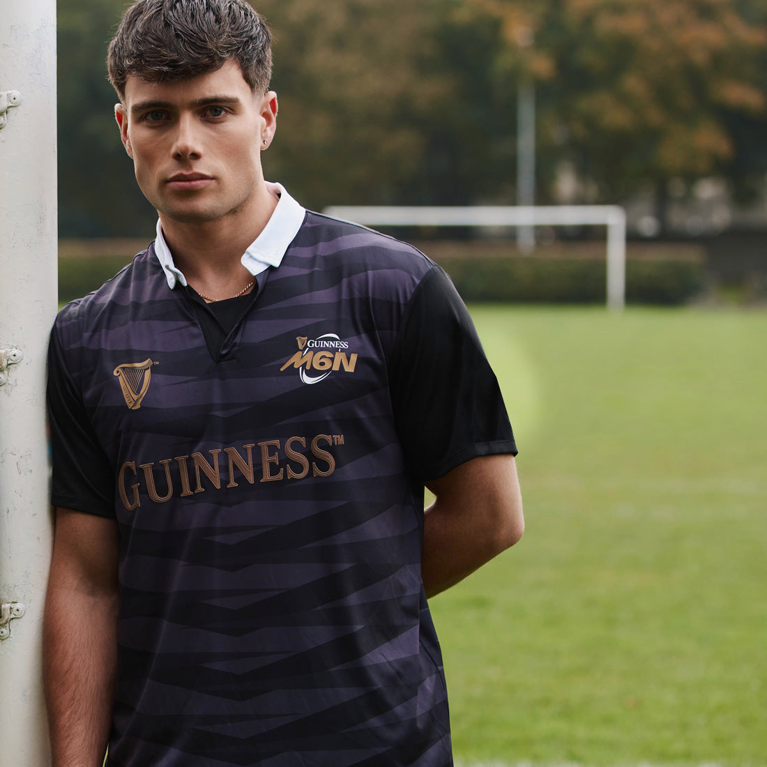 Guinness Black & Grey Six Nations Performance Rugby Top 