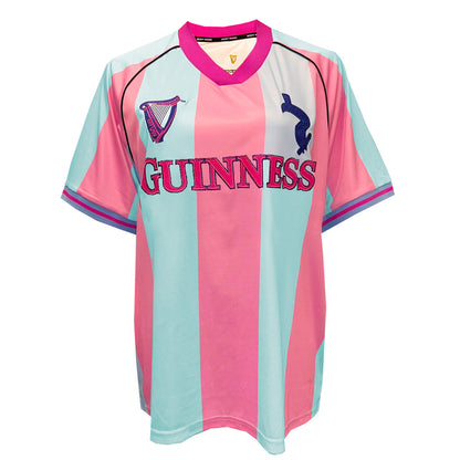Guinness Pink and Blue Striped Performance Top