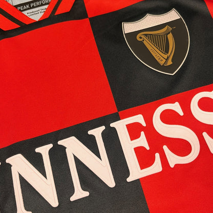 Guinness Black and Red Check Performance Top