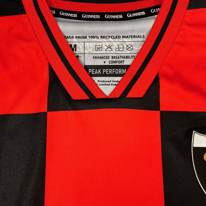 Guinness Black and Red Check Performance Top