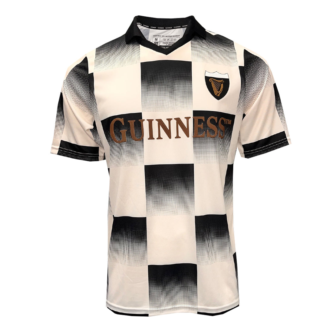 Guinness Cream and Black Check Performance Top