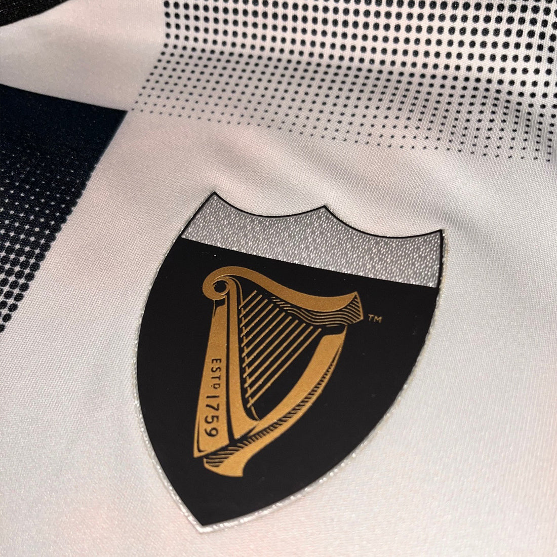 Guinness Cream and Black Check Performance Top