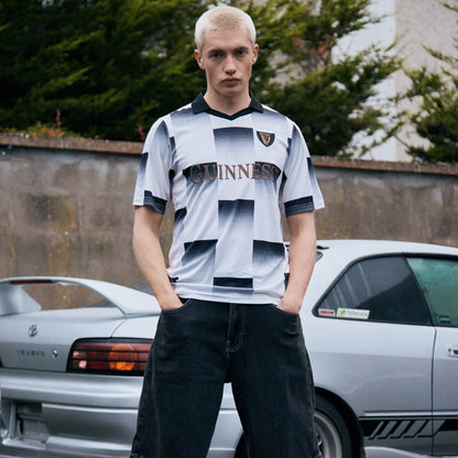 Guinness Cream and Black Check Performance Top