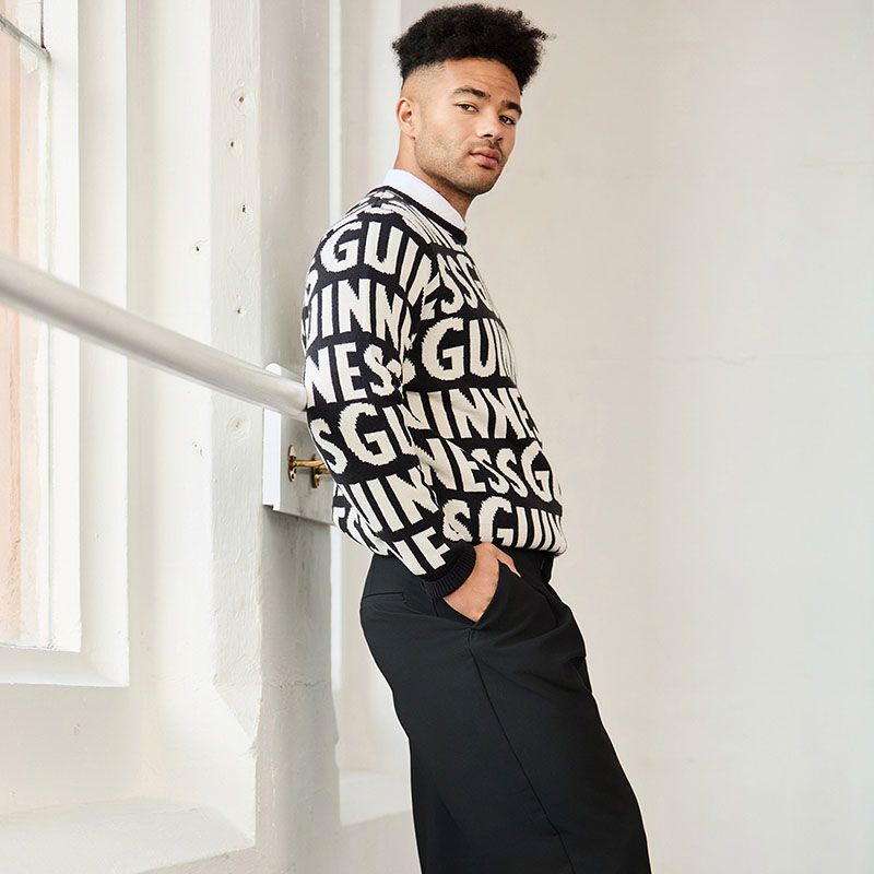 Unisex Guinness Chunky Word Sweater 