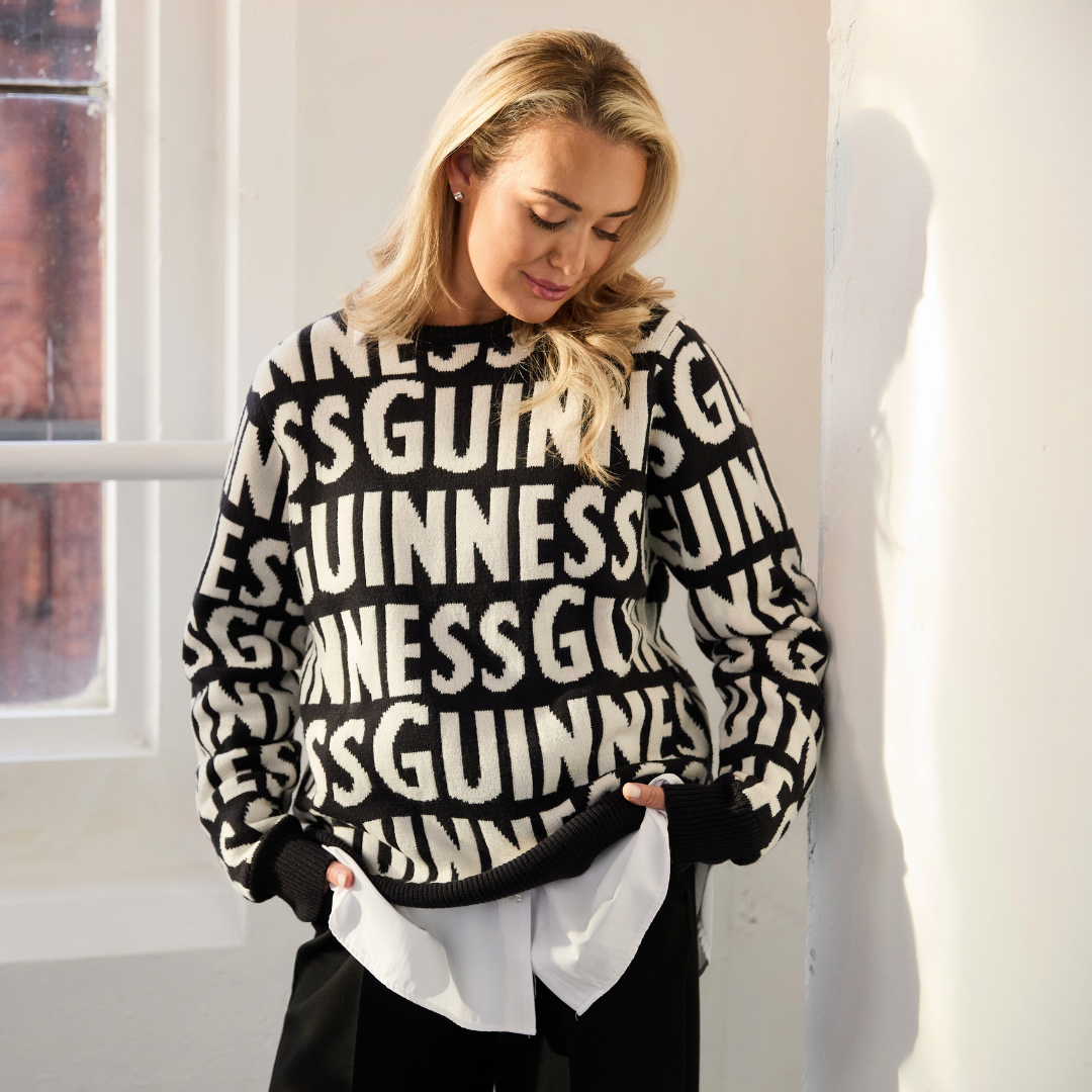Unisex Guinness Chunky Word Sweater