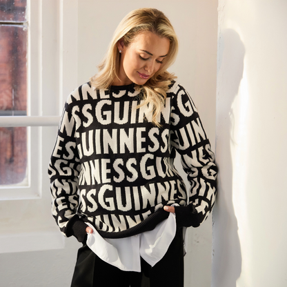 Unisex Guinness Chunky Word Sweater